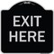 Signmission Parking Lot Exit Here Heavy-Gauge Aluminum Architectural Sign, 18" L, 18" H, BS-1818-23424 A-DES-BS-1818-23424 - alternate 1